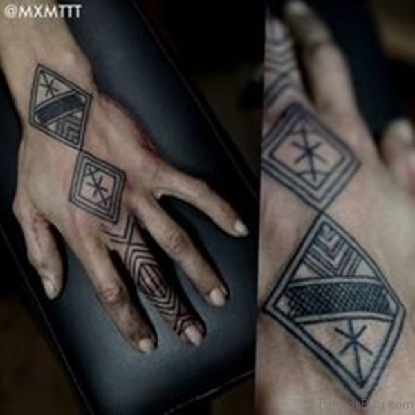 Geometrical Minimalist Tattoo