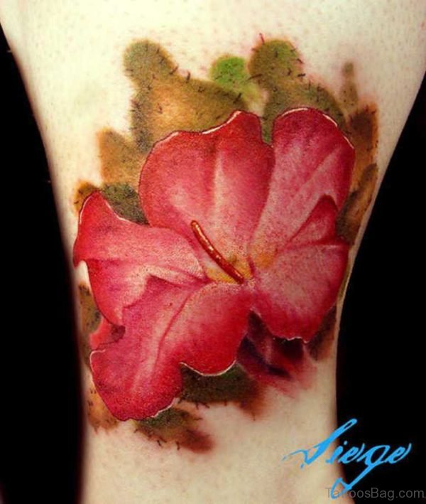 Glorious Wrist Flower Tattoo 