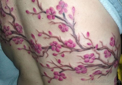 Good Looking Cherry Blossom Tree Tattoo
