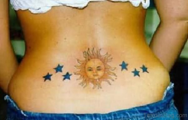 Good Looking Sun Tattoo Design