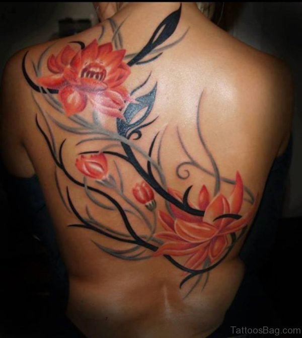 Gorgeous Flower Tattoo Design