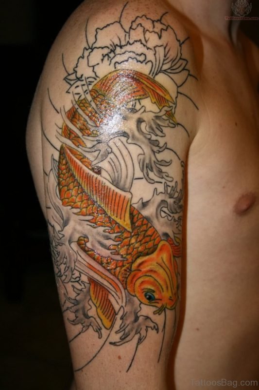 Golden Fish Tattoo 