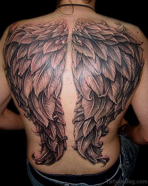 Graceful Angel Wings Tattoo
