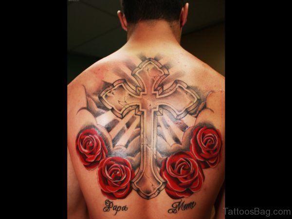 Graceful Cross Tattoo