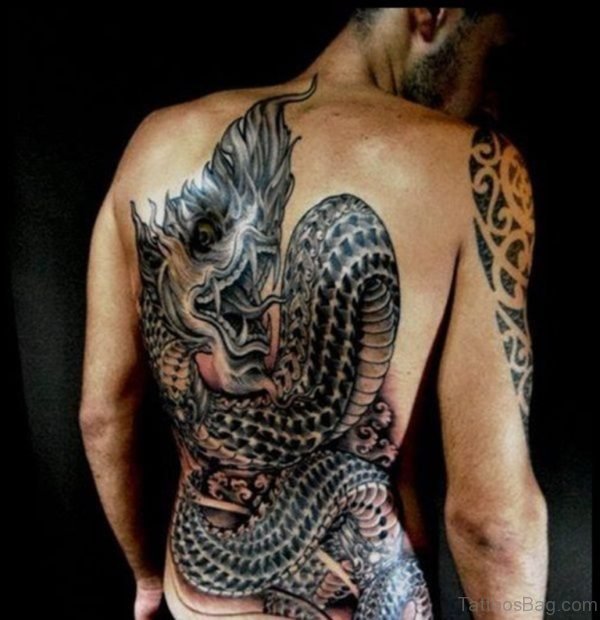 Graceful  Dragon Tattoo