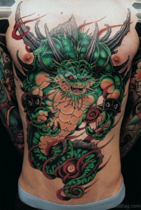 Graceful Dragon Tattoo