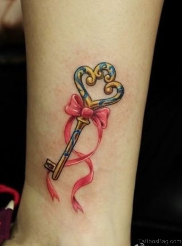 Graceful Key Tattoo