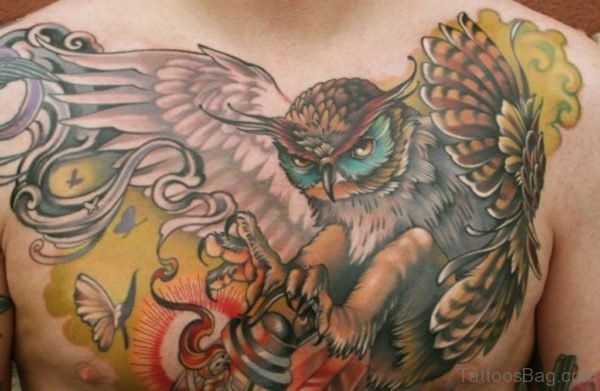 Graceful Owl Tattoo