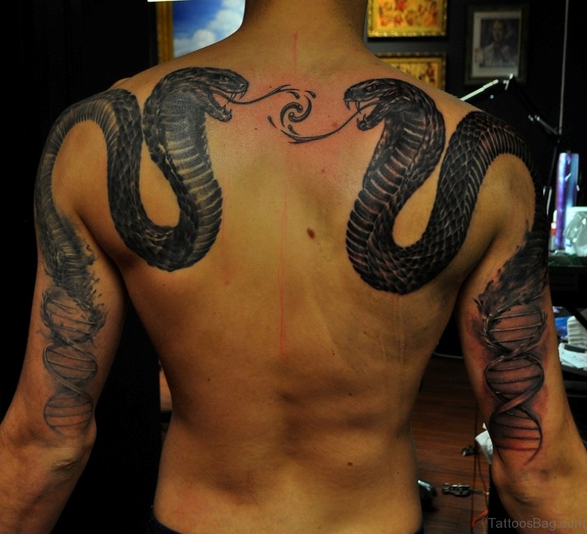 Graceful Snakes Tattoo