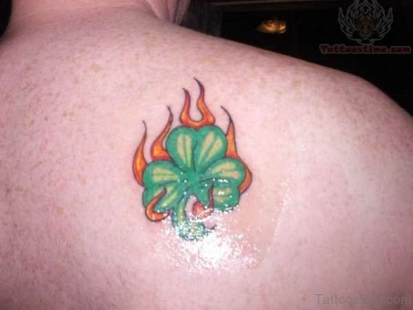Green Leaf Tattoo Design