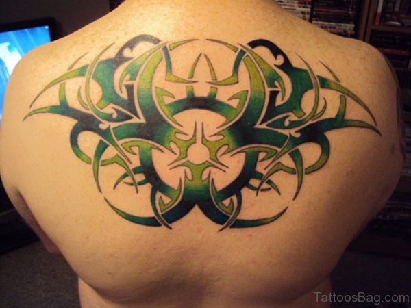 Green Tribal Tattoo