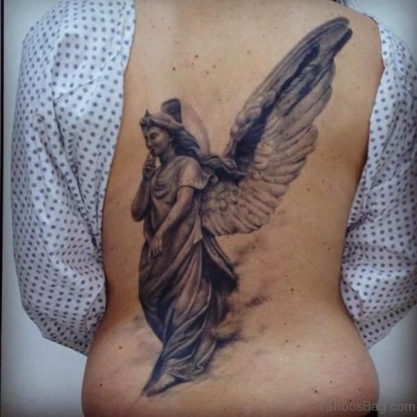 Grey Angel Tattoo