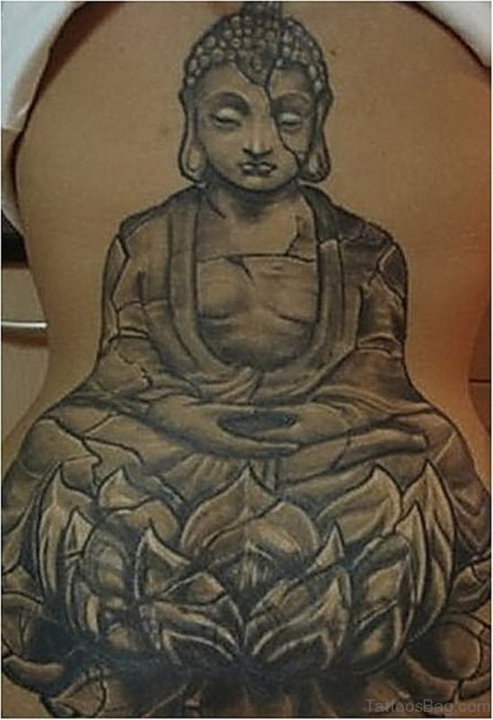 Grey Buddha Tattoo