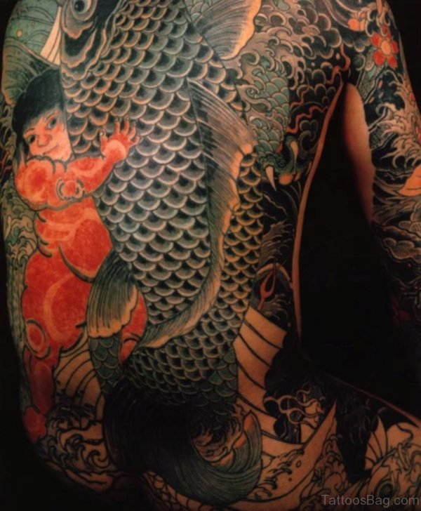 Grey Fish Tattoo