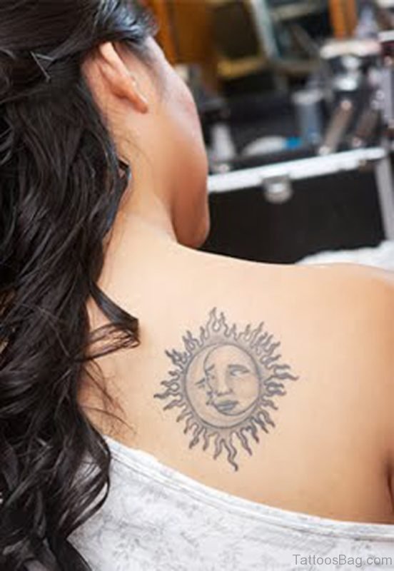 Grey Moon Tattoo