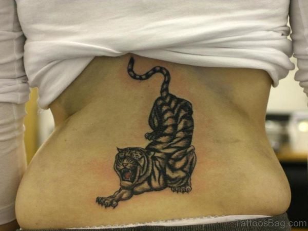 Grey Tiger Tattoo Design 
