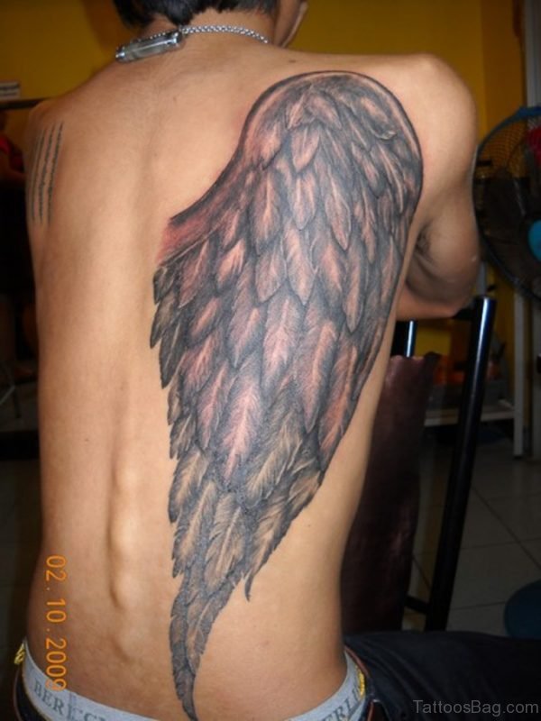 Grey Wings Tattoo