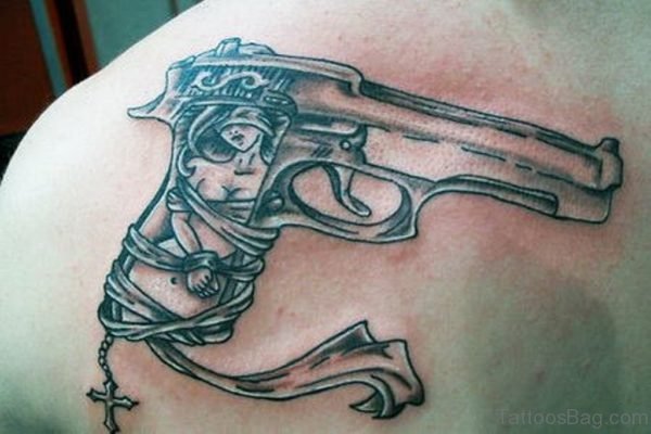 Gun Tattoo Design 