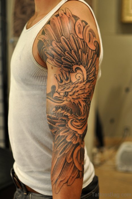 Hawk Tattoo Full Sleeve
