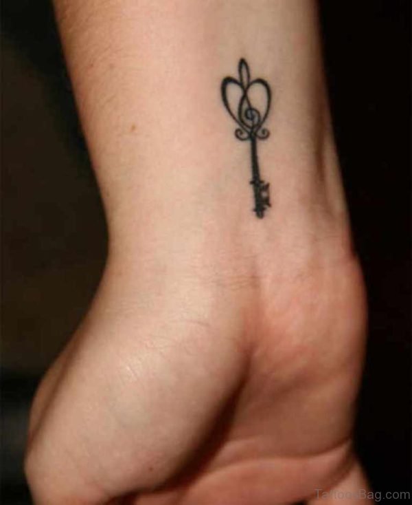 Heart Key Tattoo