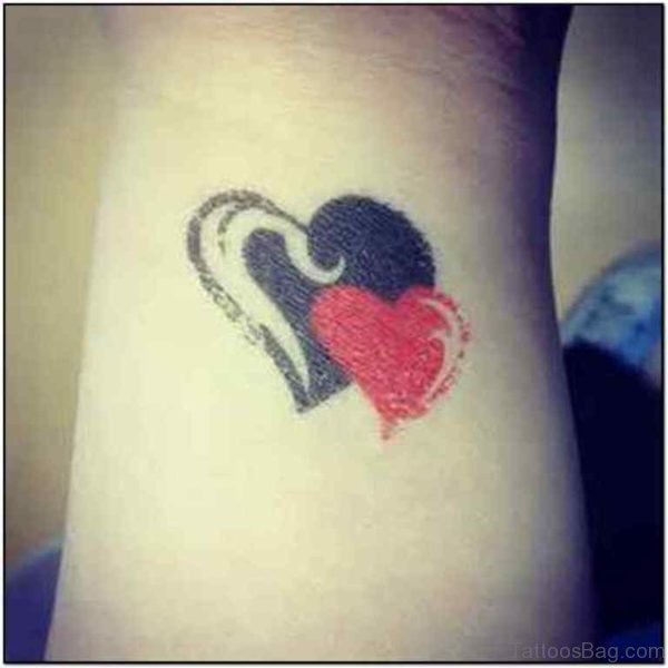 Heart Tattoo Design On Wrist