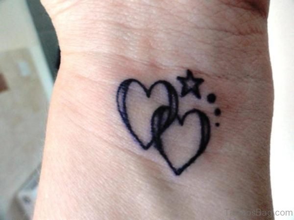 Heart With Star Tattoo