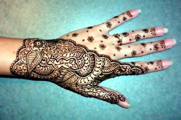 Henna Flower Tattoo 