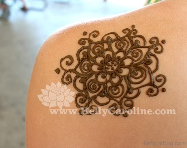 Henna Flower Tattoo