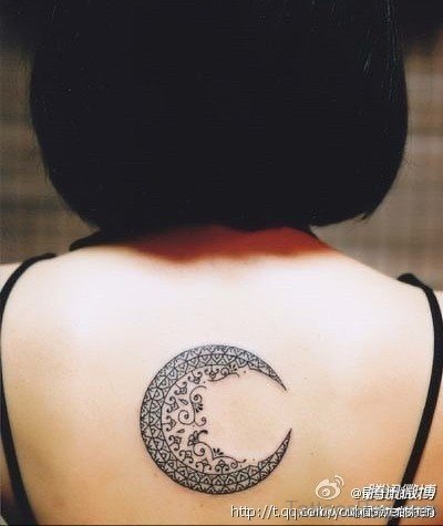 Henna Moon Tattoo