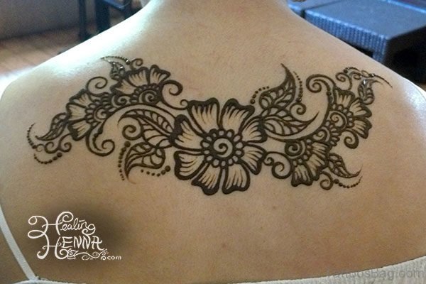 Henna Tattoo Design On Back