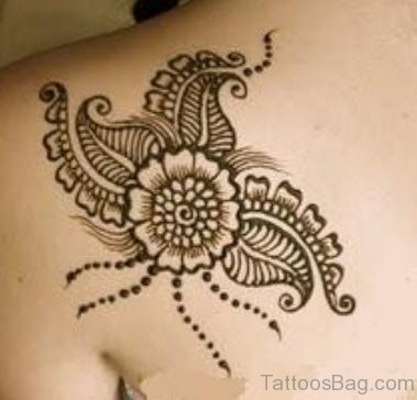 Henna Tattoo On Back 