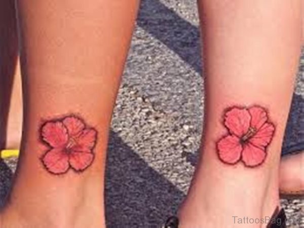 Hibiscus Flower Tattoos On Wrist