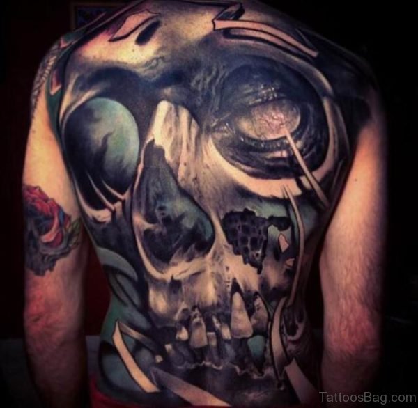 Horror Skull Tattoo