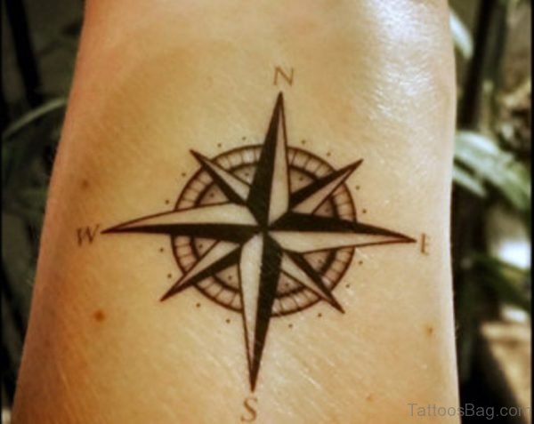Impressive Compass Tattoo