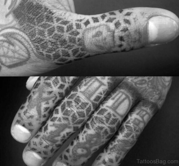 Impressive Finger Tattoo 