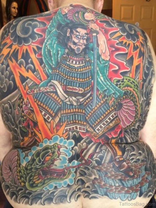 Impressive Japanese Samurai Tattoo