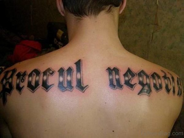 Impressive Lettering Tattoo