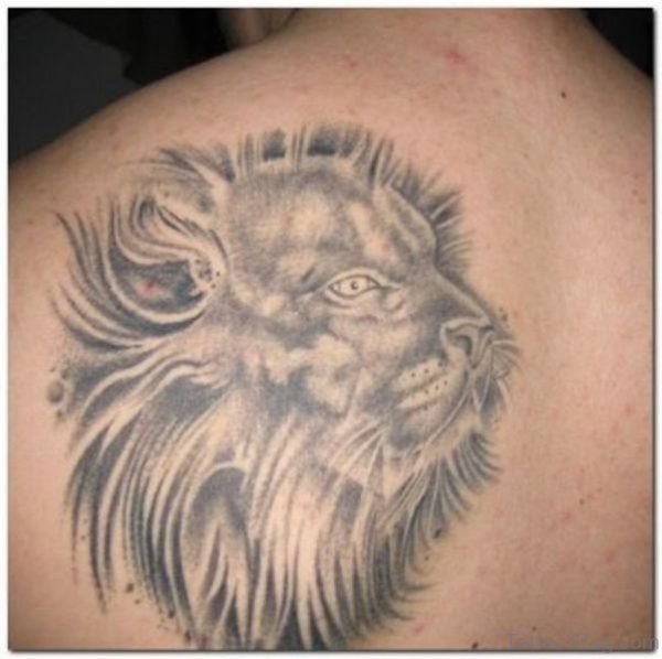 Impressive Lion Shoulder Tattoo Design