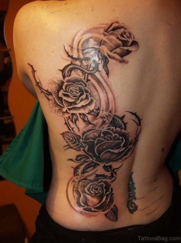 Impressive Rose Tattoo