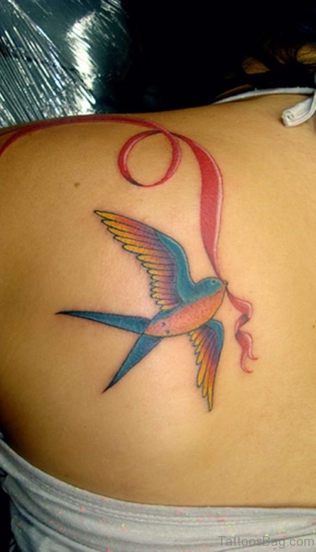 Impressive  Swallow Tattoo
