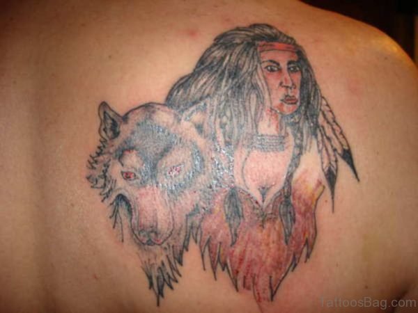 Indian Wolf Tattoo
