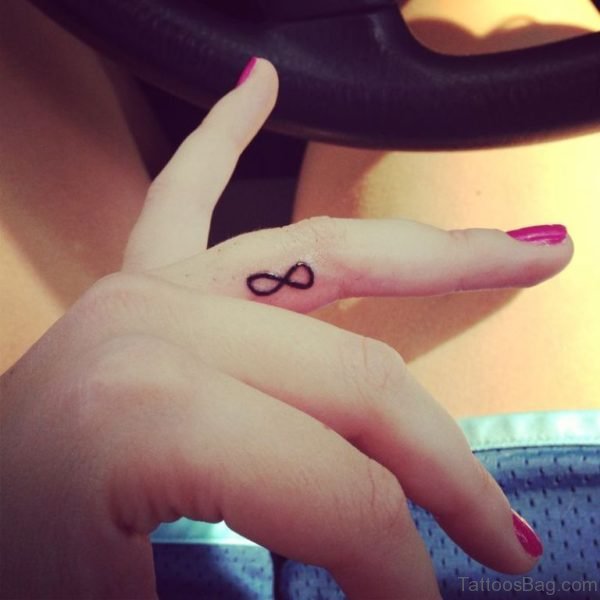 Infinity Tattoo On Finger