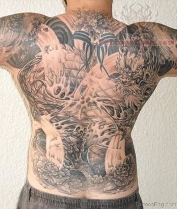 Japanese Back Tattoo 