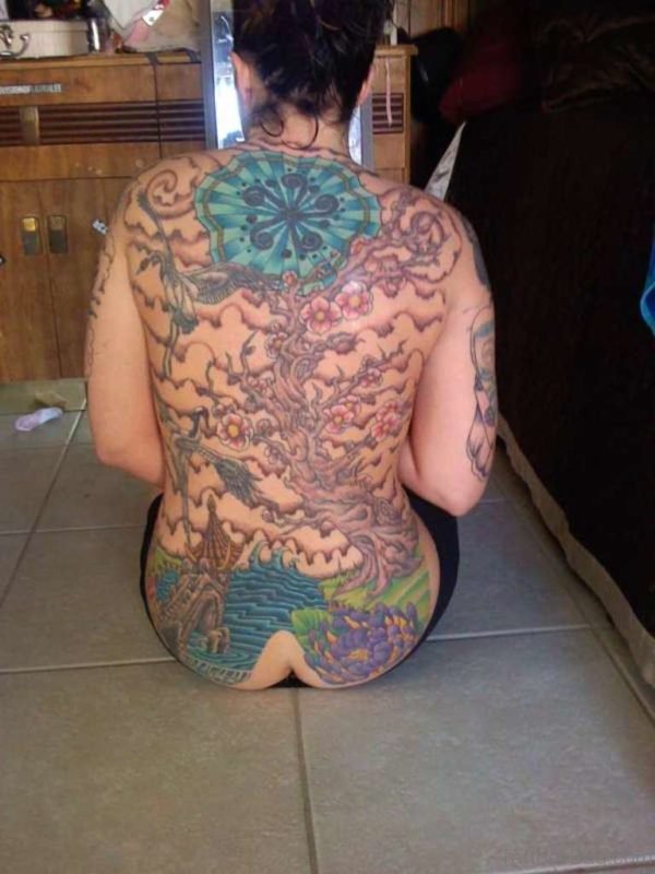 Japanese Back Tattoo Image 