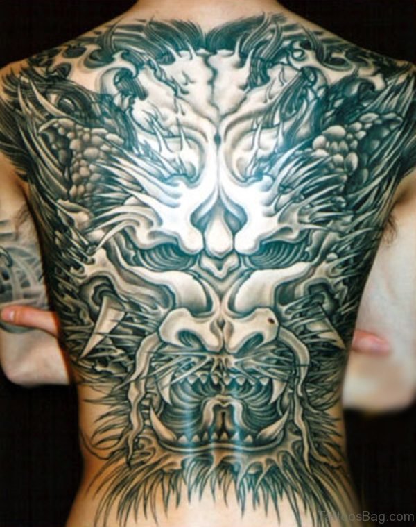 Japanese Devil Tattoo Full Back