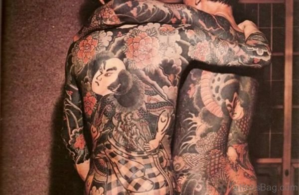 Japanese Tattoo On Full Back