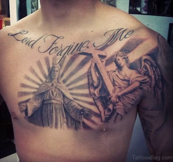 Jesus And Angel Tattoo