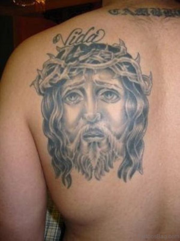 Jesus Face Tattoo Design