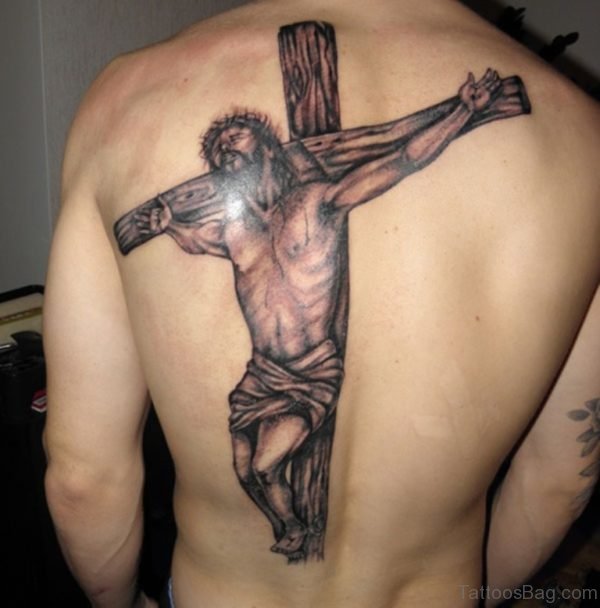 Jesus Tattoo On Back