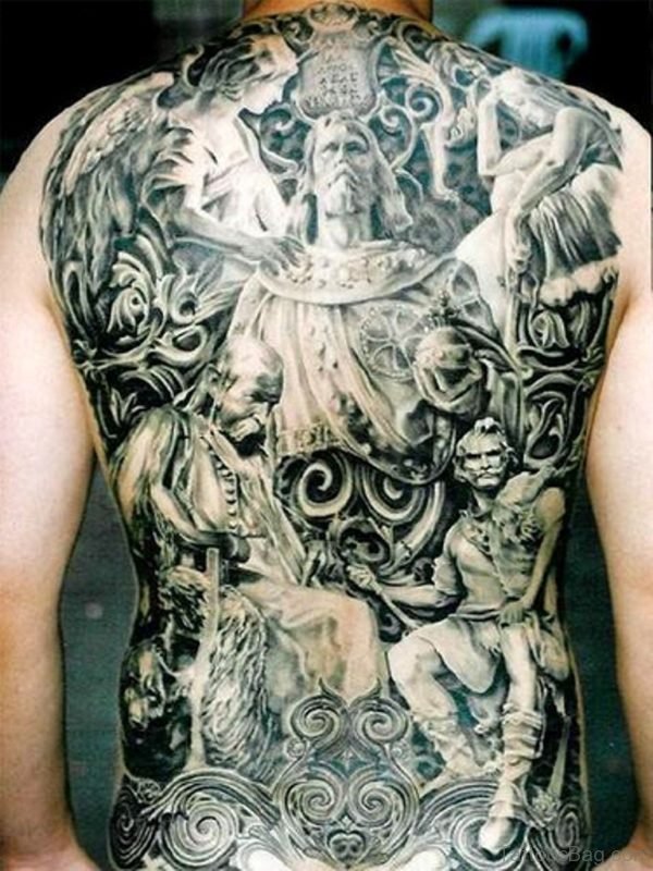 Jesus Tattoo On Full Back